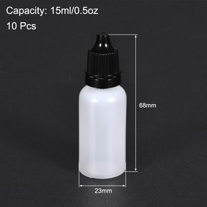 Flacons compte-gouttes cosmétiques en plastique de 30 ml pour solutions aérographe et fond de teint, avec pipette et embout applicateur - Product Image 2