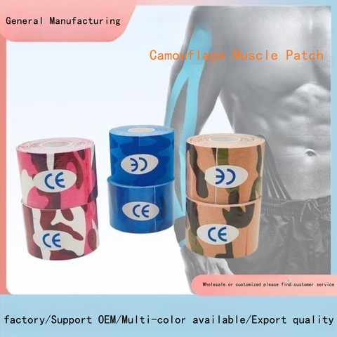 Custom Camouflage Elastic Sports Bandage Muscle Patch Water Resistant Sports Injury Recovery and Support Kinesiology Tape