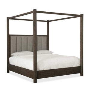 Factory Supply Bedroom Furniture Solid Wood <strong>Frame</strong> <strong>Canopy</strong> Four Poster <strong>Bed</strong> <strong>Queen</strong> king Size Poster <strong>Bed</strong> - Product Image 1