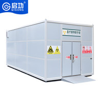 Structure en acier/alliage d'aluminium Qigong, salle de stockage temporaire respirante pour déchets dangereux, isolation de 50 mm pour usage industriel