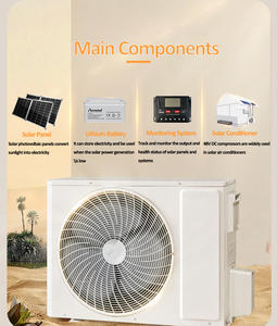 高効率12000BTU DCソーラー冷却専用ハイブリッドエアコン その他空調システム ソーラー式分割型ポータブルエアコン - Product Image 3