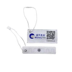 OEM UHF Garment Tag 860 ~ 960MHz Hitze beständigkeit Kunden spezifisch bedrucktes wasch bares RFID-Wäsche etikett
