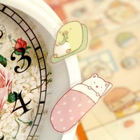 Autocollants personnalisés transparents en PET, étiquettes adhésives écologiques et durables, résistantes à l'eau, forme personnalisée pour agenda et scrapbooking