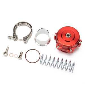 Válvula de descarga turbo universal de 50 mm con abrazadera de aluminio roja para mejora de rendimiento de coches - Product Image 1