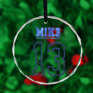 Nhà Máy Tùy Chỉnh Thân Thiện Với Môi Thủy Tinh Pha Lê Giáng Sinh Đồ Trang Trí 80Mm Tùy Chỉnh Khắc Laser 3D Logo Cho Cây Giáng Sinh - Product Image 6