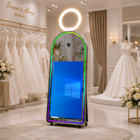 Photomaton à impression instantanée avec logiciel gratuit, écran tactile 43 pouces, miroir magique, livré en flight case – Disponible depuis nos entrepôts US/UK/CA/UE