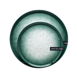 Vente en gros d'usine d'assiettes rondes en mélamine, assiettes <span class=keywords><strong>de</strong></span> service incassables en <span class=keywords><strong>marbre</strong></span> <span class=keywords><strong>de</strong></span> mélamine personnalisées, ensembles <span class=keywords><strong>de</strong></span> vaisselle - Product Image 2