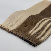 Extensions de cheveux humains invisibles de qualité supérieure en PU, fabriquées à partir de cheveux vierges bruts, double épaisseur, européennes, sans couture