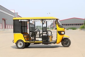 Tricycle électrique pour passagers Tricycle électrique à 3 roues Tuk Tuk et <span class=keywords><strong>taxi</strong></span> <span class=keywords><strong>2</strong></span> rangées de toit souple - Product Image 6