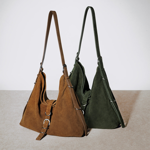 Bolsa de Ombro Feminina de Alta Qualidade Personalizada OEM Fabricante Moda em Couro Genuine e Camurça para Mulheres - Product Image 2