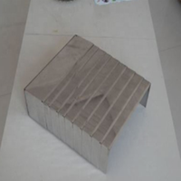 Protection télescopique accordéon en acier et nylon pour machine-outil CNC
