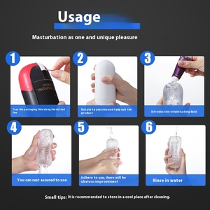 Laures Transparent TPE Trainer Cup Masturbateur invisible pour hommes pour l'exercice du pénis Fournitures sexuelles gratuites pour dortoir - Product Image 5