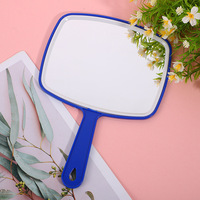 Miroir de maquillage grand format à prix d'usine en gros, miroir portable simple face disponible en plusieurs couleurs avec étiquette personnalisée
