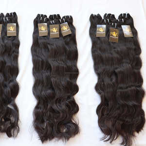 Cuticules naturelles alignées vente en gros, cheveux indiens vierges, paquets de cheveux brésiliens, cuticules alignées, Temple indien, vendeur de cheveux vierges - Product Image 1