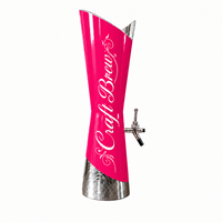 Distributeur de bière en colonne, tour à boissons décorative commerciale avec robinet pour bar, restaurant, fête, restauration