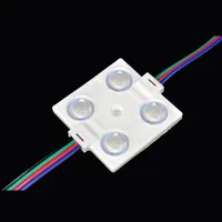 وحدة إضاءة RGB led, وحدة إضاءة RGB led بقوة 1.5 وات SMD 5050 مقاومة للماء IP65 مزودة بـ 4 رقائق