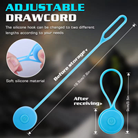 Mini lampe LED portable pour sac à dos, silicone+ABS, étanche, légère, clignotante, stroboscopique, pour la course nocturne, le cyclisme, avertissement de sécurité, tout usage