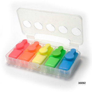 Tùy Chỉnh Mini <span class=keywords><strong>Highlighter</strong></span> Bút Thiết Lập 5 Màu Sắc Cap-Off Mini <span class=keywords><strong>Highlighter</strong></span> Bút Gói Trong Hộp Nhựa Đa Màu Sắc Bút Đánh Dấu - Product Image 3