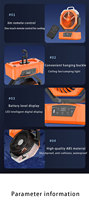 Ventilador de Exterior de Larga Duración de 20000 mAh, Ventilador de Carpa Portátil Recargable con Gancho para Colgar, Ventilador de Refrigeración para Camping con Alimentación USB