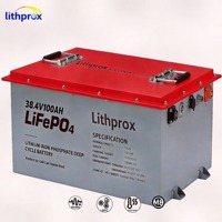 Batterie à décharge profonde haute performance 38,4V 100AH Grade A LiFePO4 Marine RS485 Smart BMS M8 Terminal 6000 Cycles CE RoHS IP67 OEM ODM