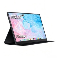 Moniteur portable IPS LED 10,5 pouces avec haut-parleur intégré, Type-C, format 15:10, écran LCD pour jeux sur ordinateur portable/ordinateur