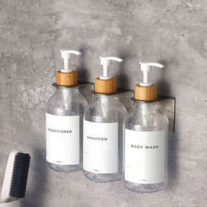 Flacons de <span class=keywords><strong>recharge</strong></span> en plastique pour shampooing, gel douche, <span class=keywords><strong>savon</strong></span> pour les mains, design luxueux, nouveau design, pour hôtel, flacons de sérum avec pompe, 300 ml, 500 ml - Product Image 5