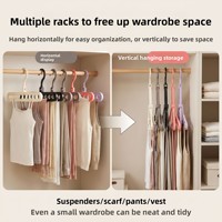 Cintre pliable rotatif à neuf trous, cintre à vêtements rétractable multifonctionnel, organisateur de rangement magique pour la maison