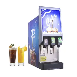 Máquina dispensadora de 3 bombas de polvo de bebidas comerciales Post Mix Soda Cola Fountain Maker para la venta