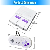 Console de jeu vidéo rétro SNES avec 821 jeux intégrés, sortie HD, connexion filaire, jeux téléchargeables - Cadeau