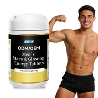 CAXIN Formule Haute Concentration pour Hommes Adultes – Maca Noire et Extrait de Ginseng pour l'Énergie et le Soutien Immunitaire – Comprimés – 120 Unités