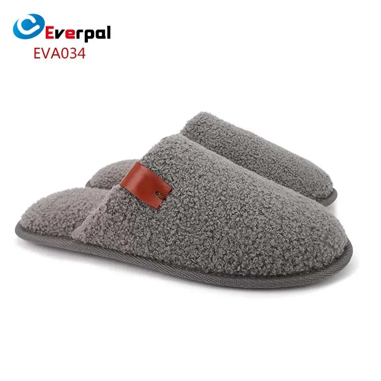 Pantofole da casa calde sfocate da donna scarpe da camera da letto per interni con soletta in Memory Foam suole in gomma antiscivolo