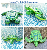 Balle d'exercice gonflable Waterhan Turtle en PVC, 105,5 cm, capacité 20 kg+, jouet flottant pour piscine, pour enfants, toutes saisons