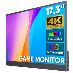 17.3 <span class=keywords><strong>pouces</strong></span> 4K IPS LED HDR Freesync Portable Gaming PC Portable Téléphone X-box Moniteur avec écran de soins oculaires <span class=keywords><strong>Triple</strong></span> moniteur Portable - Product Image 1