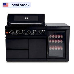 Isola Cucina Esterna Moderna Personalizzata Premium 2026 Hot Sale con Barbecue e Frigorifero - Spedizione da Magazzino USA - Product Image 1
