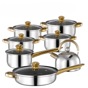 Ensemble de casseroles et poê<span class=keywords><strong>les</strong></span> en aluminium forgé antiadhésif 7 pièces, batterie de cuisine en marbre antiadhésif avec couvercle en verre - Product Image 5
