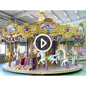 Amusement Manufacturer Factory Price Merry Go Round Playground Attractions Luxury Carousel For Sale