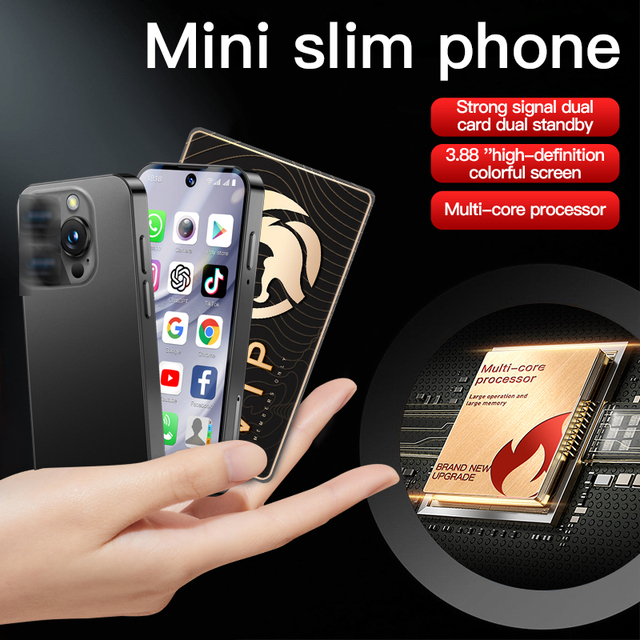 XS19 Pro Max Mini Android Phone 4GB+64GB Quad Core 4G Android 12.0 Supports Spanish French German CDMA Cellular for Global Use