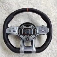 Volante Deportivo Personalizado de Fibra de Carbono y Acero para Mercedes Benz W204 W205 C200 C260 C43 C63