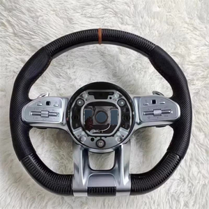 <span class=keywords><strong>Volant</strong></span> de direction amélioré, accessoires de <span class=keywords><strong>voiture</strong></span> pour <span class=keywords><strong>Mercedes</strong></span> Benz W204 W205 C200 C260 C43 C63, <span class=keywords><strong>volant</strong></span> en fibre de carbone personnalisé - Product Image 2