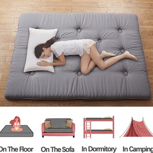 Tapis de sol double face personnalisé en gros, antidérapant, épais, matelas doux, <span class=keywords><strong>futon</strong></span> <span class=keywords><strong>tatami</strong></span>, couleur unie, pour dortoir et maison - Product Image 2