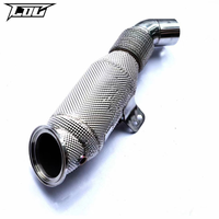 Downpipe Stainless Steel Boska dengan Katalis untuk BMW M240i B58 3.0T 2017-2019, Downpipe Knalpot High Flow dengan Katalis