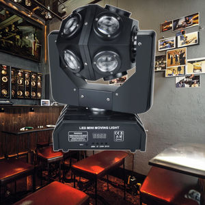 Projecteur de scène professionnel à tête mobile LED RGBW <span class=keywords><strong>300W</strong></span>, 12 pièces, contrôle DMX512, corps en aluminium avec douille E27 pour discothèques - Product Image 4
