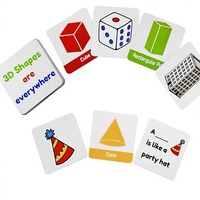 Tarjetas Magnéticas de Felpa UCI con Formas 3D y Referencias Bíblicas |   18 Piezas de Materiales Manipulativos de Matemáticas, Suministros para Maestros de Geometría