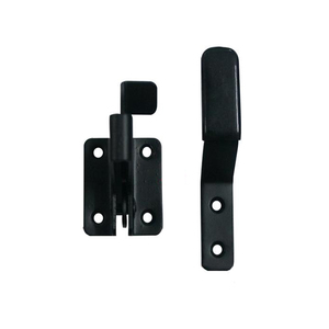 Khóa cửa tự động bằng thép mạ kẽm, chắc chắn, dễ lắp đặt, 4 inch, dùng cho cửa gỗ nông trại - Product Image 5