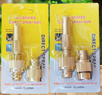 Vente directe d'usine, pistolet à eau en cuivre à connexion rapide, haute pression, pour lavage de voiture, pistolet à eau de jardin