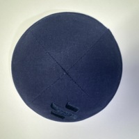 Kippa en lin personnalisée pour le séder de Pessah, personnalisée avec le nom de la famille, kippa de mariage en coton personnalisée, noms de couple brodés, date