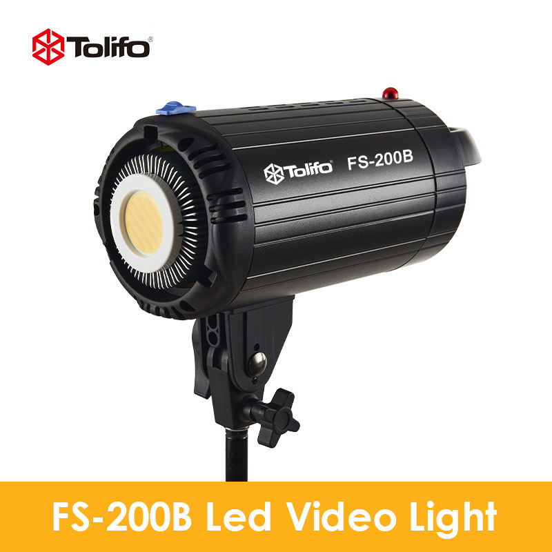 Tolifo 120W 200W Daylight Bicolor Dimming Remote Continuous COB Video LED  Light for Portrait Photography Studio Photo Shooting