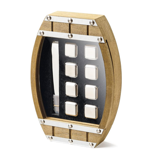 Ensemble cadeau de pierres à <span class=keywords><strong>whisky</strong></span> de luxe, 8 pièces, cubes de glace en acier inoxydable, boîte en bois, pierres réutilisables, accessoires de bar écologiques - Product Image 1
