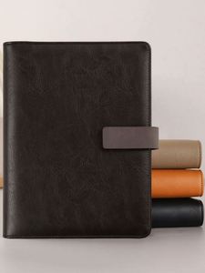A5 Multifunctional Creative Business Binder Erasable Notebook Leather Cover Waterproof Durable Loose Leaf School Supplies - Product Image 3