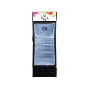 Meisda SC190BG réfrigérateur d'exposition de gâteaux de boissons commercial 190 boîte à lumière LED refroidisseur vertical vertical